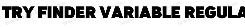 TRY Finder Variable Regular字体转换